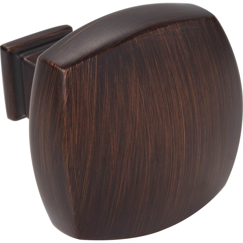 1-3/8'' Overall Length Brushed Oil Rubbed Bronze Square Audrey Cabinet Knob