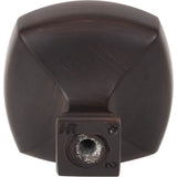 1-3/8'' Overall Length Brushed Oil Rubbed Bronze Square Audrey Cabinet Knob