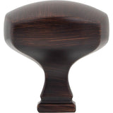 1-3/8'' Overall Length Brushed Oil Rubbed Bronze Square Audrey Cabinet Knob
