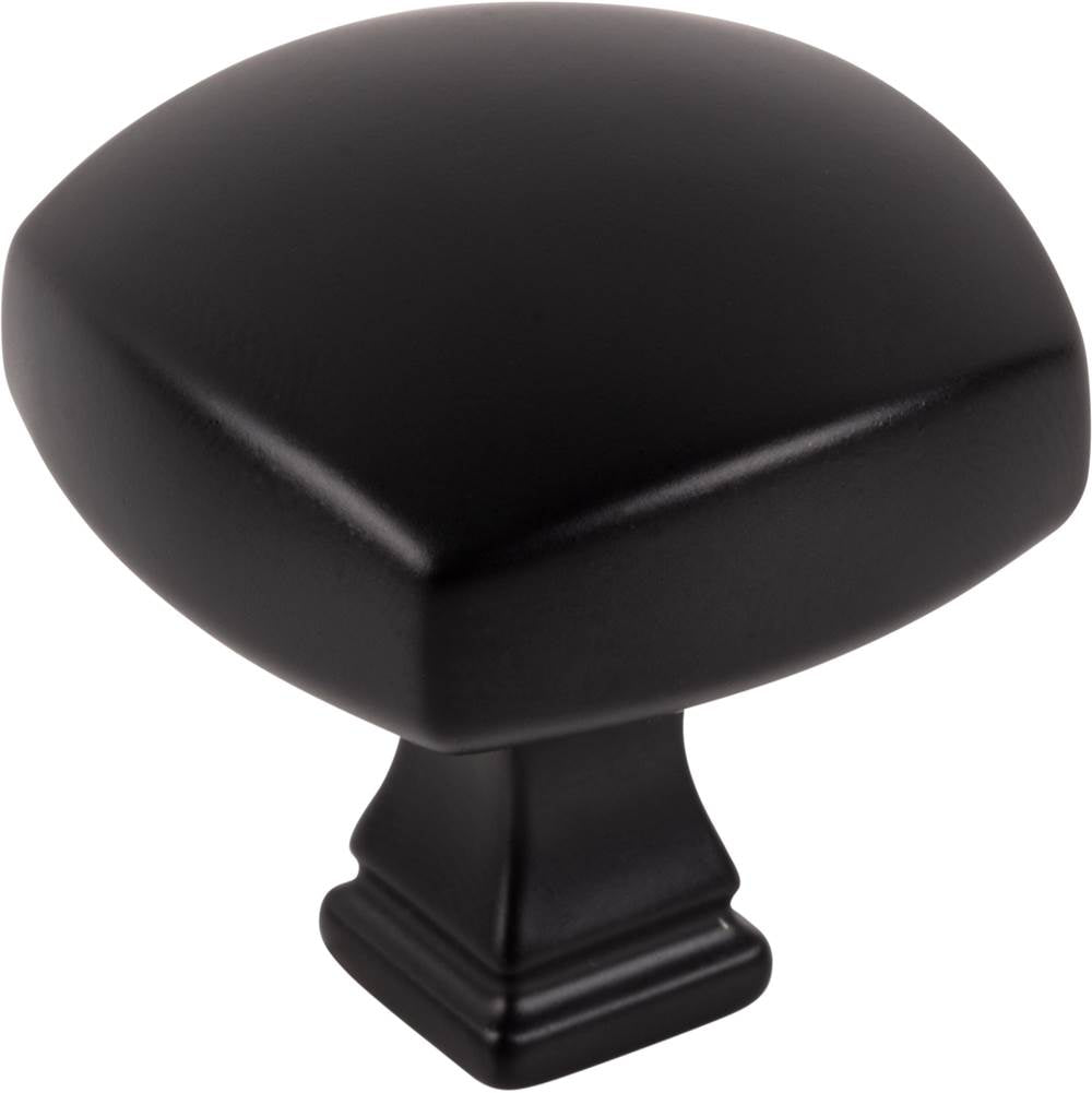 Jeffrey Alexander - 1-3/8'' Overall Length Matte Black Square Audrey Cabinet Knob - Matte Black