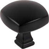 Jeffrey Alexander - 1-3/8'' Overall Length Matte Black Square Audrey Cabinet Knob - Matte Black