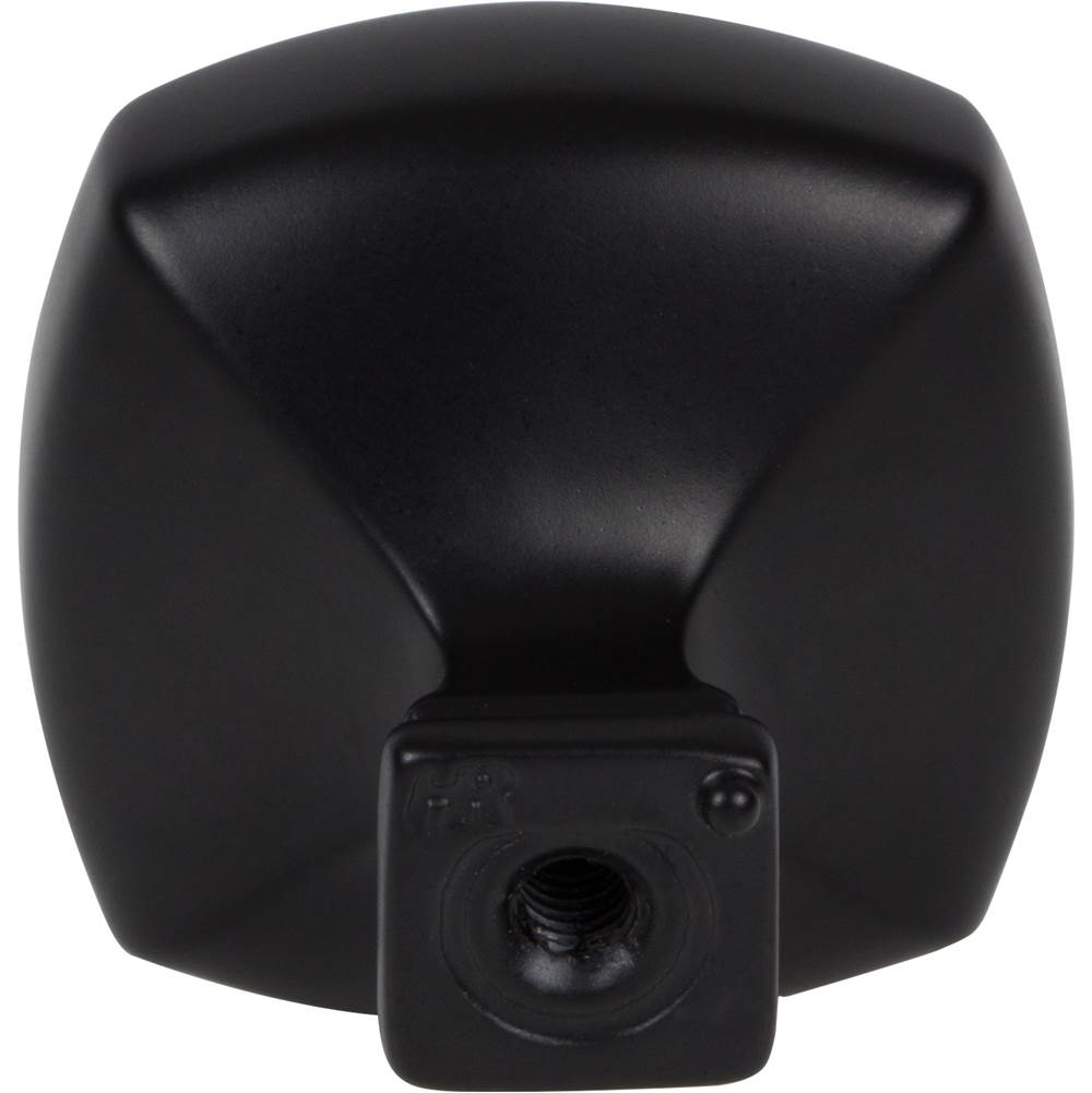 1-3/8'' Overall Length Matte Black Square Audrey Cabinet Knob