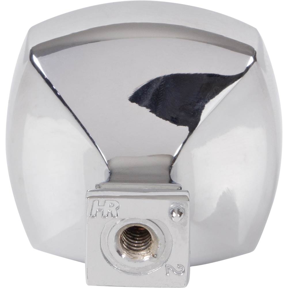 1-3/8'' Overall Length Polished Chrome Square Audrey Cabinet Knob
