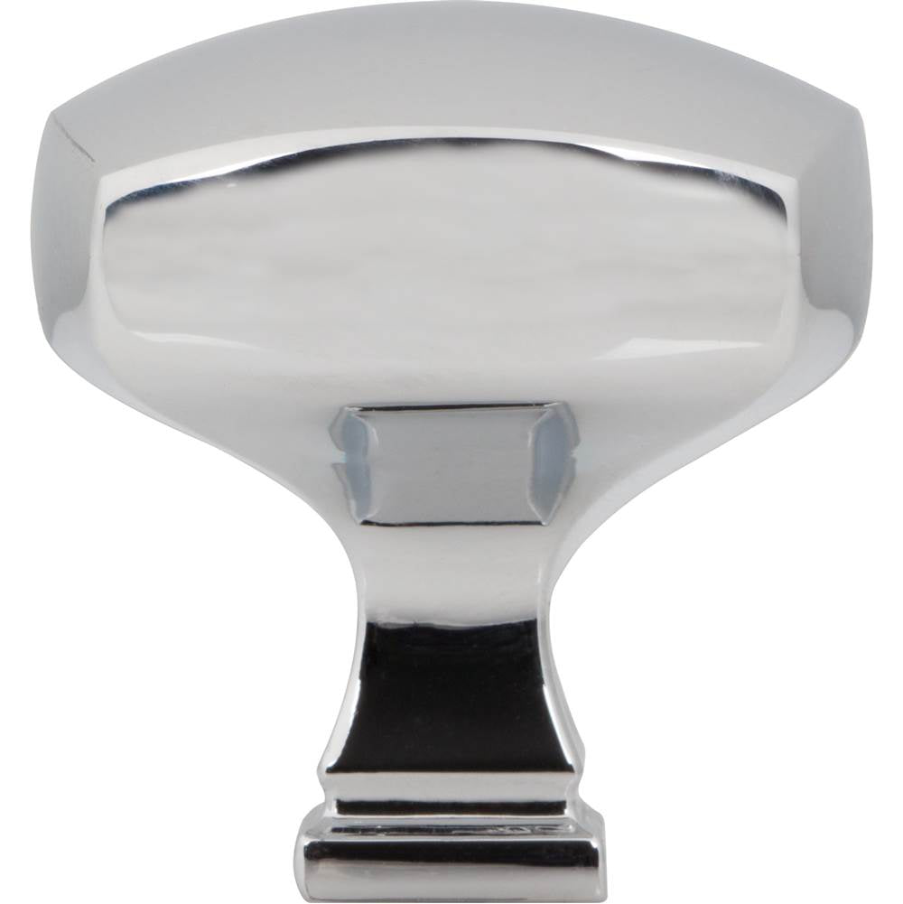 1-3/8'' Overall Length Polished Chrome Square Audrey Cabinet Knob