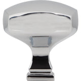 1-3/8'' Overall Length Polished Chrome Square Audrey Cabinet Knob