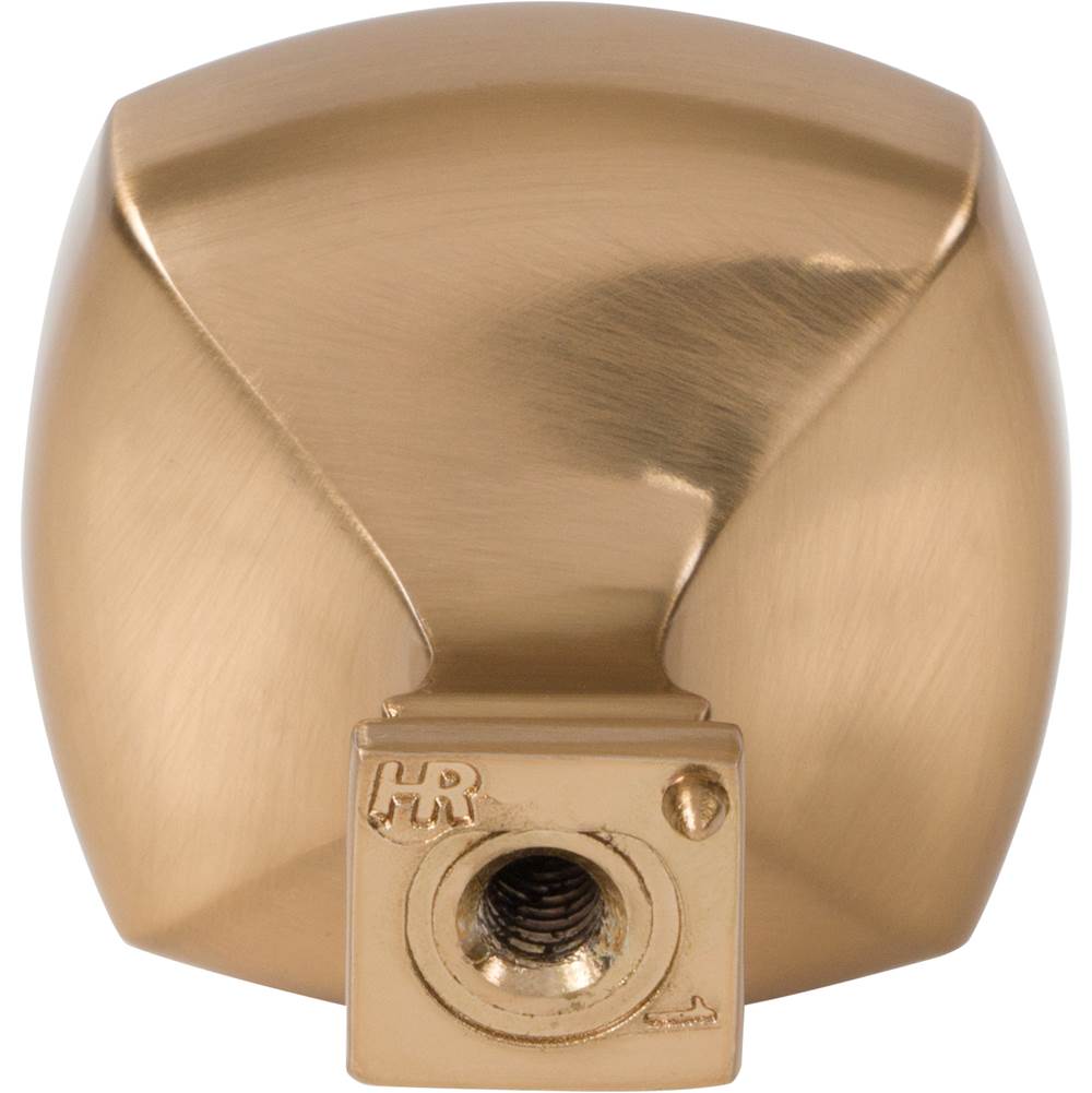 1-3/8'' Overall Length Satin Bronze Square Audrey Cabinet Knob