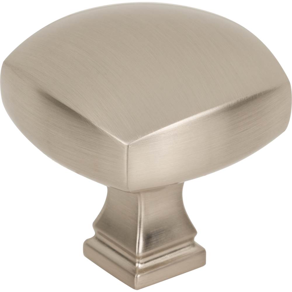 Jeffrey Alexander - 1-3/8'' Overall Length Satin Nickel Square Audrey Cabinet Knob - Satin Nickel