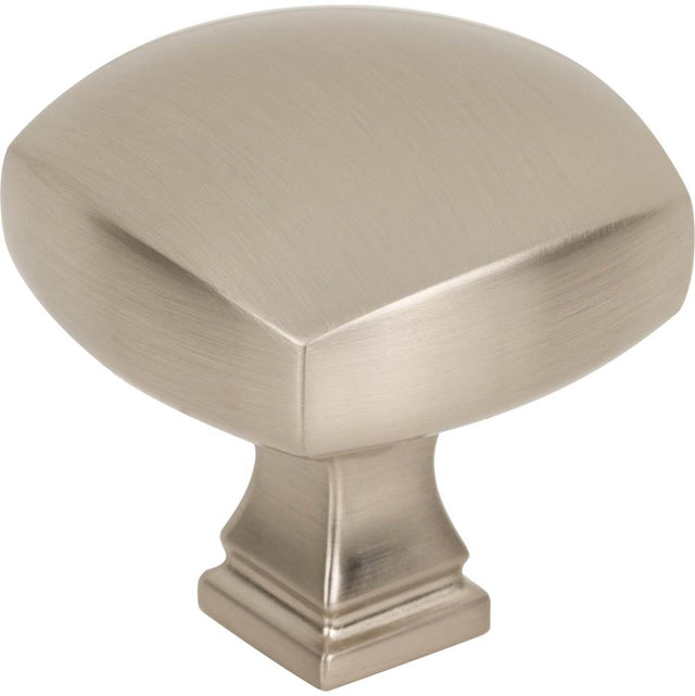 Jeffrey Alexander - 1-3/8'' Overall Length Satin Nickel Square Audrey Cabinet Knob - Satin Nickel