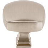 1-3/8'' Overall Length Satin Nickel Square Audrey Cabinet Knob