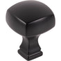 Jeffrey Alexander - 1-1/8'' Overall Length Matte Black Square Audrey Cabinet Knob - Matte Black