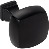 1-1/8'' Overall Length Matte Black Square Audrey Cabinet Knob