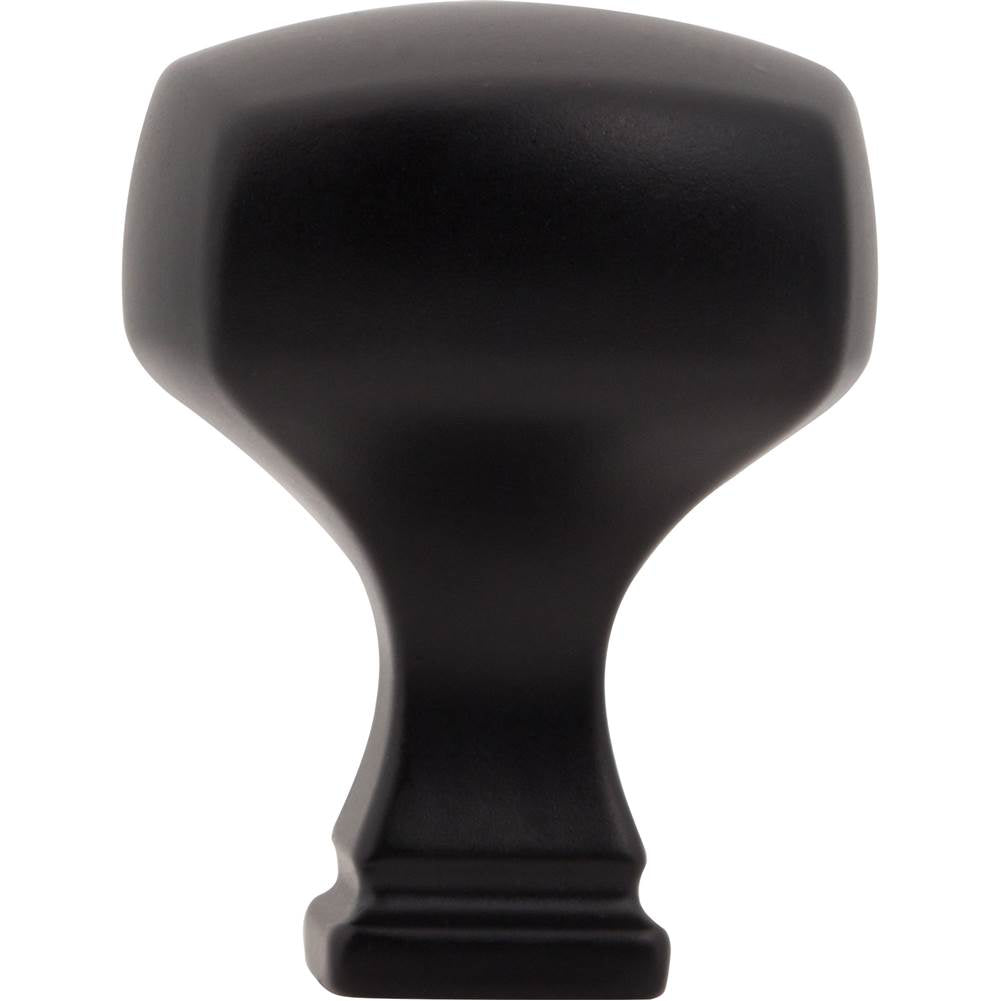 1-1/8'' Overall Length Matte Black Square Audrey Cabinet Knob