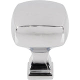 1-1/8'' Overall Length Polished Chrome Square Audrey Cabinet Knob