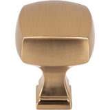 1-1/8'' Overall Length Satin Bronze Square Audrey Cabinet Knob