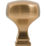 1-1/8'' Overall Length Satin Bronze Square Audrey Cabinet Knob