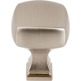 1-1/8'' Overall Length Satin Nickel Square Audrey Cabinet Knob