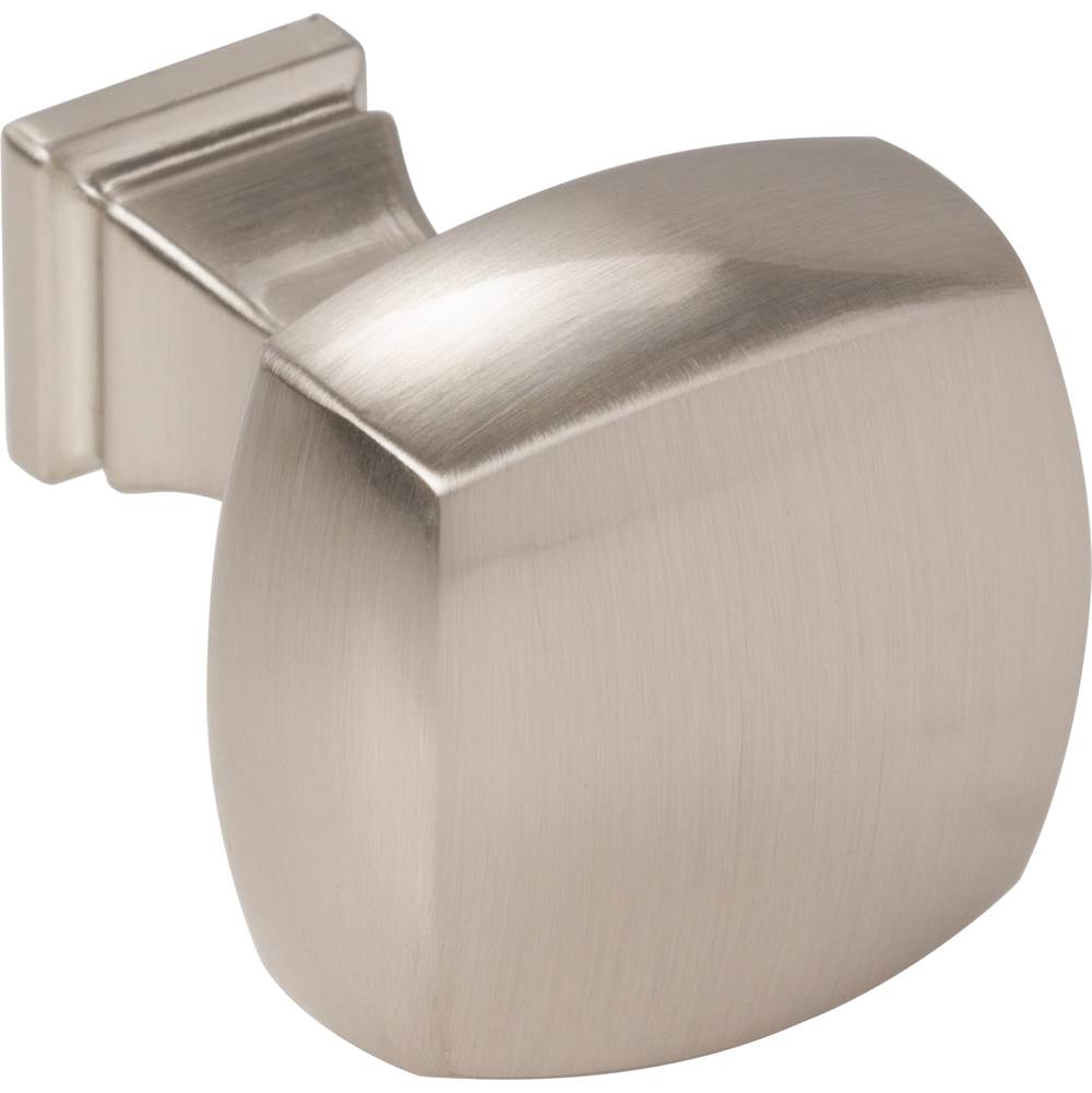 1-1/8'' Overall Length Satin Nickel Square Audrey Cabinet Knob