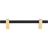 128 mm Center-to-Center Brushed Gold Larkin Cabinet Bar Pull