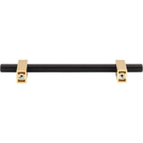 128 mm Center-to-Center Brushed Gold Larkin Cabinet Bar Pull