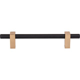 128 mm Center-to-Center Brushed Gold Larkin Cabinet Bar Pull