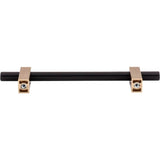 128 mm Center-to-Center Brushed Gold Larkin Cabinet Bar Pull