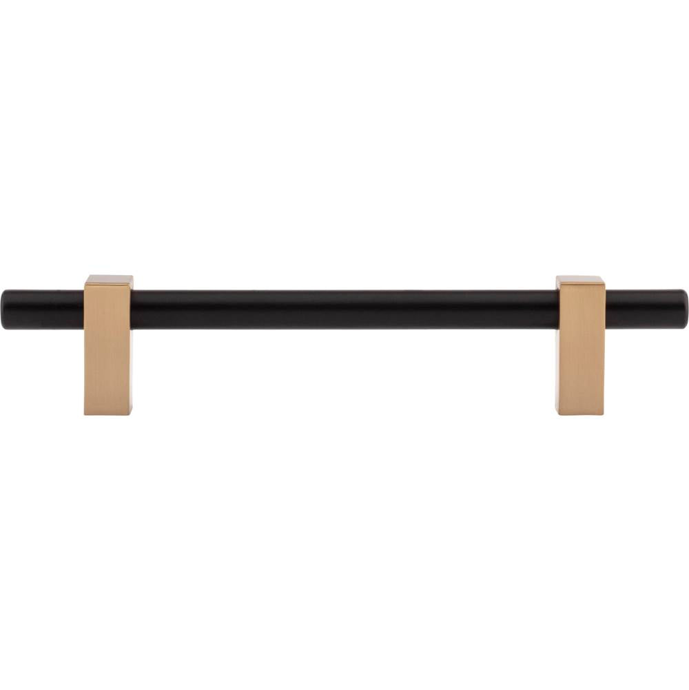 128 mm Center-to-Center Brushed Gold Larkin Cabinet Bar Pull