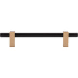 128 mm Center-to-Center Brushed Gold Larkin Cabinet Bar Pull