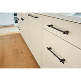 128 mm Center-to-Center Brushed Gold Larkin Cabinet Bar Pull