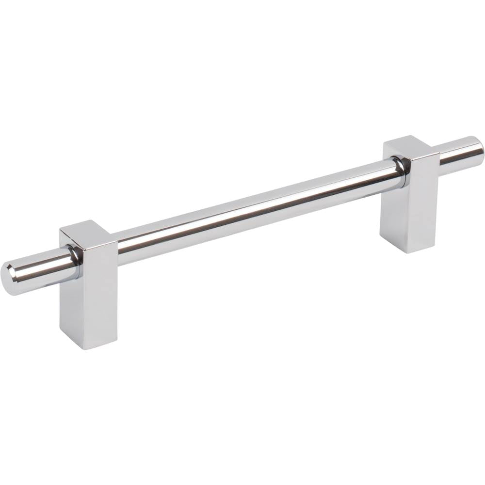 Jeffrey Alexander - 128 mm Center-to-Center Polished Chrome Larkin Cabinet Bar Pull - Polished Chrome
