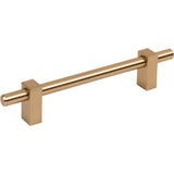 Jeffrey Alexander - 128 mm Center-to-Center Satin Bronze Larkin Cabinet Bar Pull - Satin Bronze