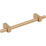 128 mm Center-to-Center Brushed Gold Larkin Cabinet Bar Pull