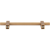 128 mm Center-to-Center Brushed Gold Larkin Cabinet Bar Pull
