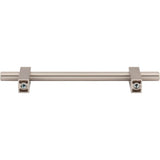 128 mm Center-to-Center Brushed Gold Larkin Cabinet Bar Pull