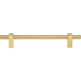 160 mm Center-to-Center Brushed Gold Larkin Cabinet Bar Pull