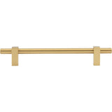 160 mm Center-to-Center Brushed Gold Larkin Cabinet Bar Pull