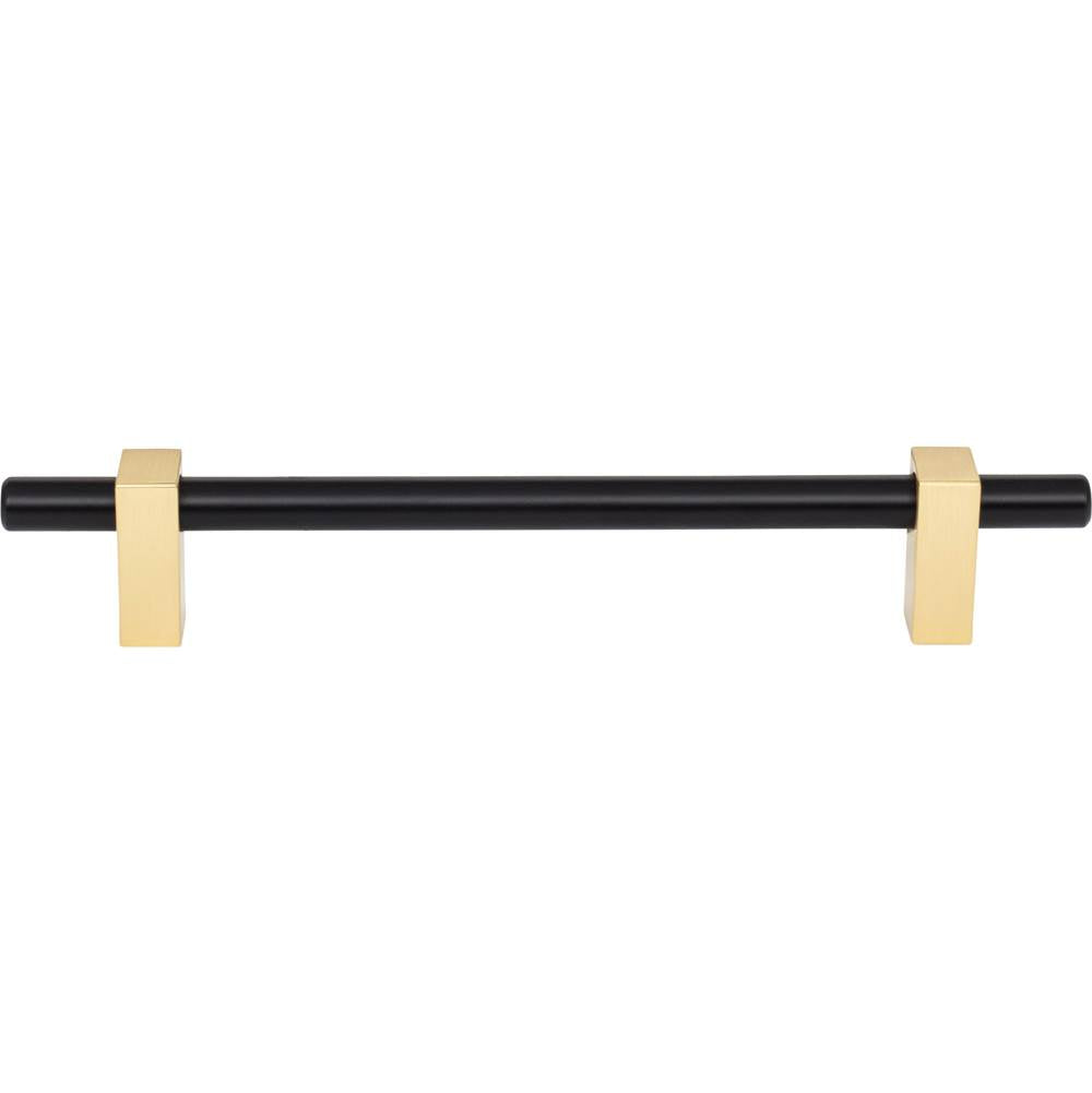 160 mm Center-to-Center Brushed Gold Larkin Cabinet Bar Pull