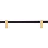 160 mm Center-to-Center Brushed Gold Larkin Cabinet Bar Pull