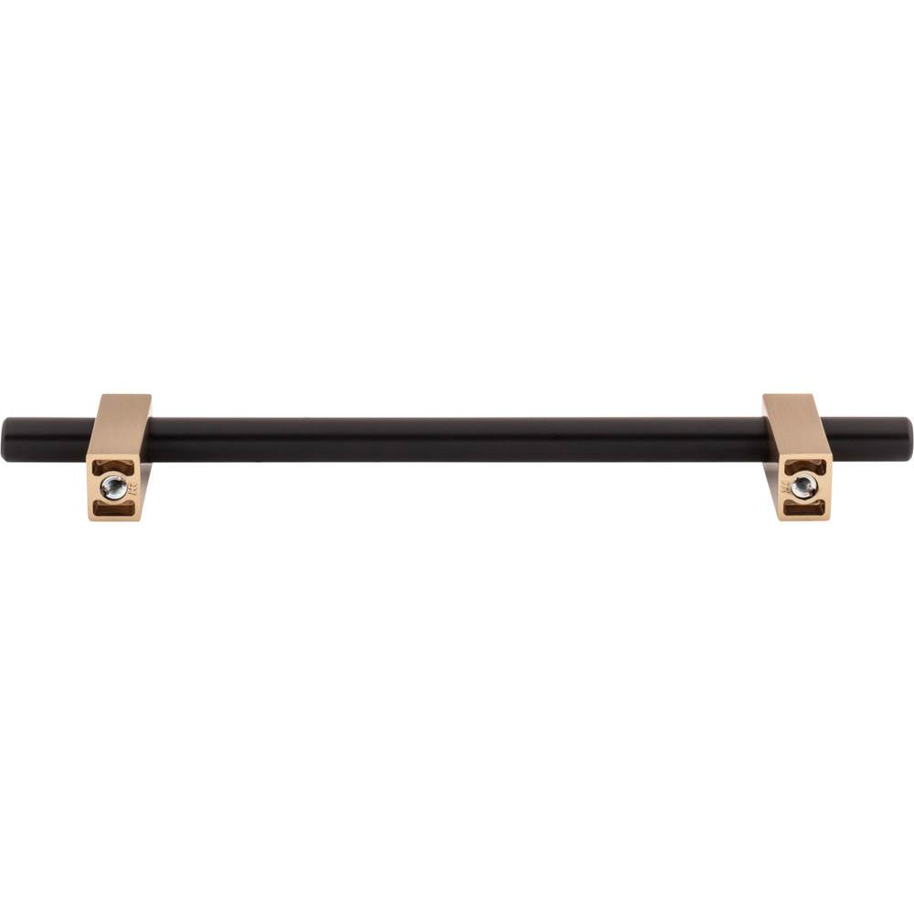 160 mm Center-to-Center Brushed Gold Larkin Cabinet Bar Pull