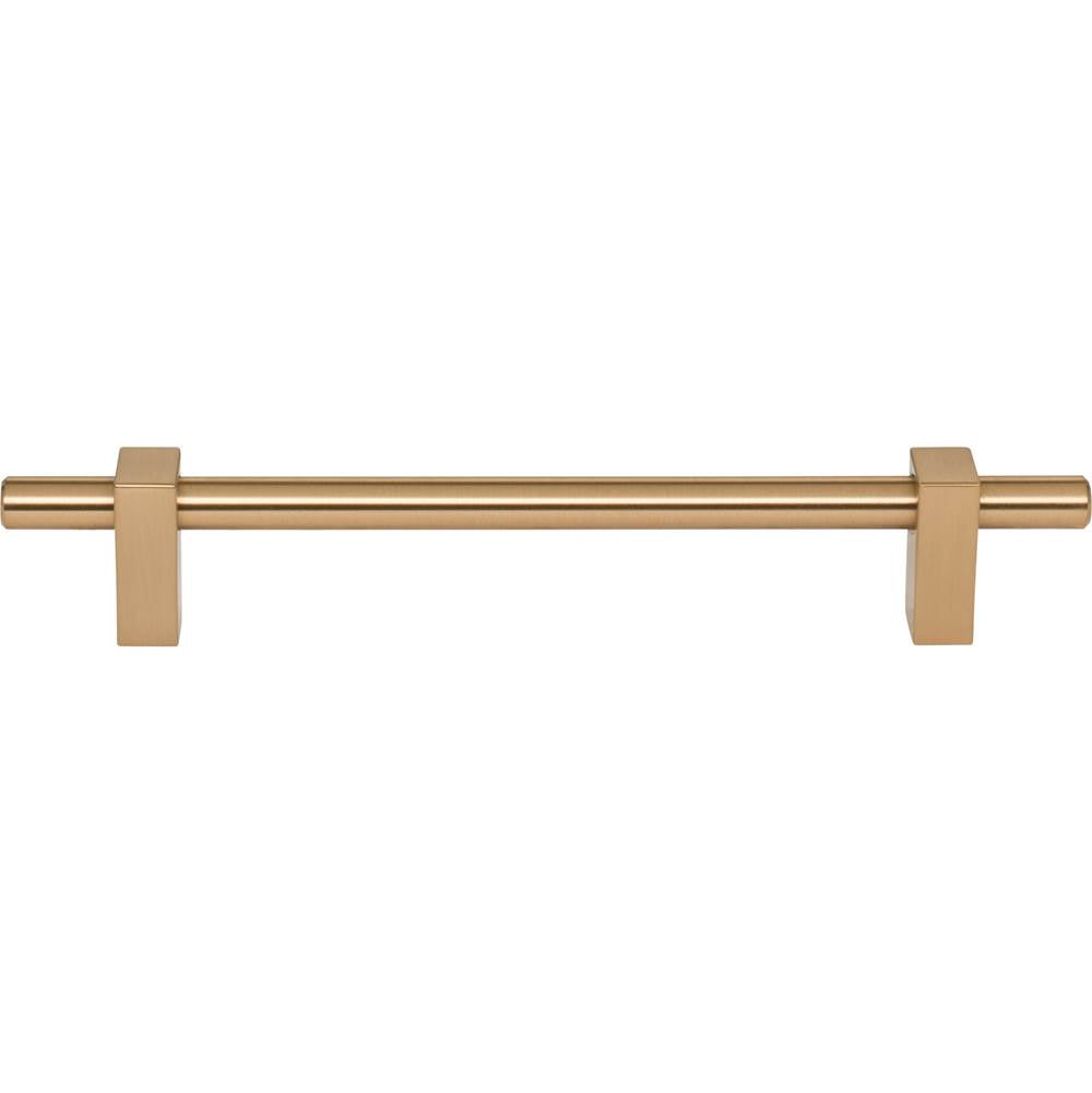 160 mm Center-to-Center Brushed Gold Larkin Cabinet Bar Pull
