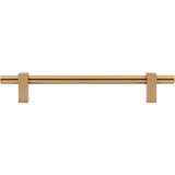 160 mm Center-to-Center Brushed Gold Larkin Cabinet Bar Pull