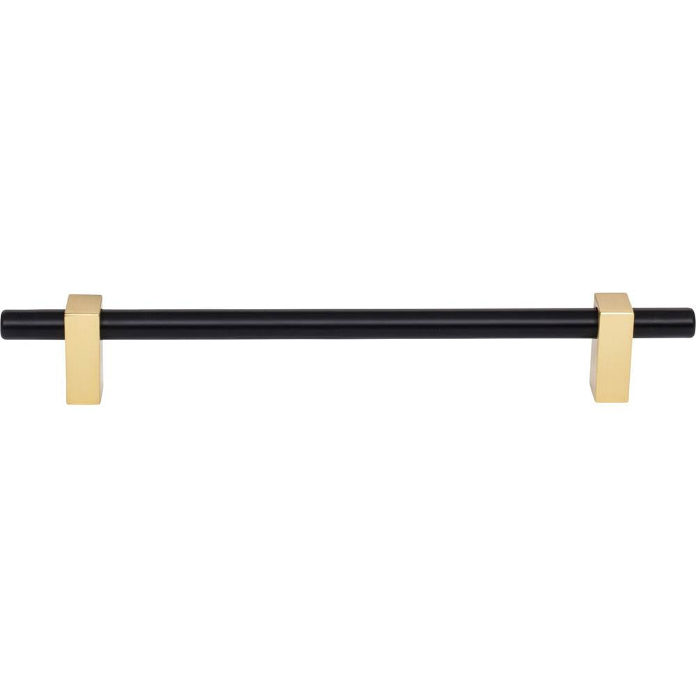 192 mm Center-to-Center Brushed Gold Larkin Cabinet Bar Pull