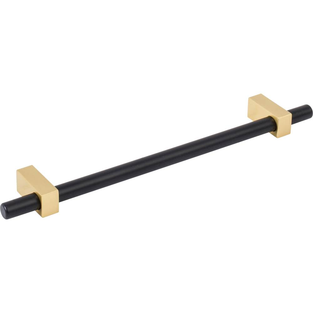 192 mm Center-to-Center Brushed Gold Larkin Cabinet Bar Pull