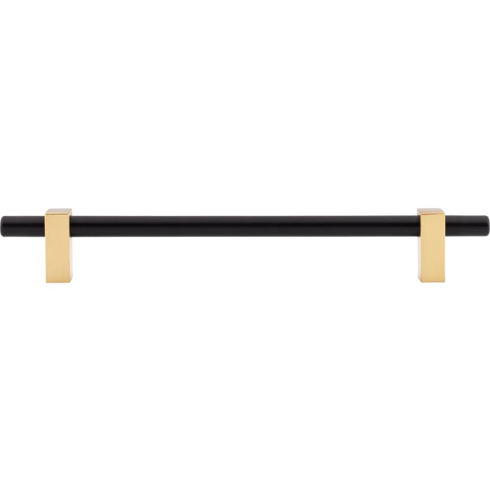 192 mm Center-to-Center Brushed Gold Larkin Cabinet Bar Pull