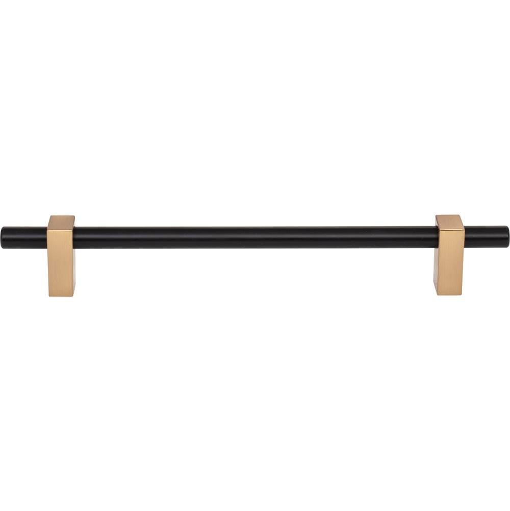 192 mm Center-to-Center Brushed Gold Larkin Cabinet Bar Pull