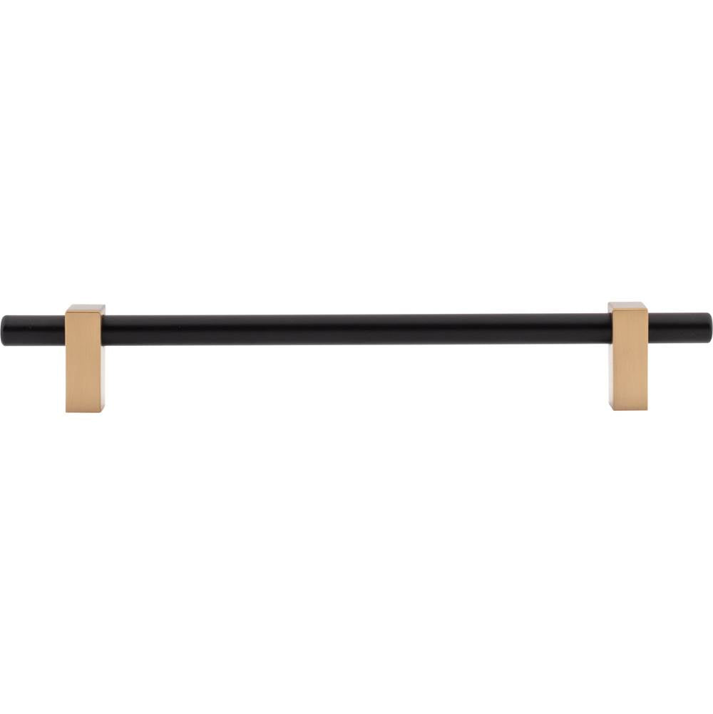 192 mm Center-to-Center Brushed Gold Larkin Cabinet Bar Pull
