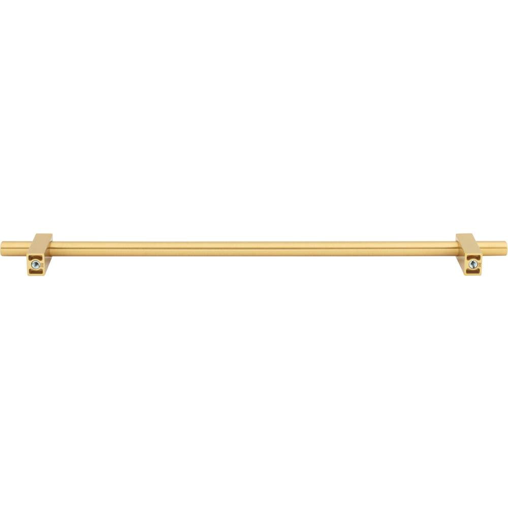 305 mm Center-to-Center Brushed Gold Larkin Cabinet Bar Pull