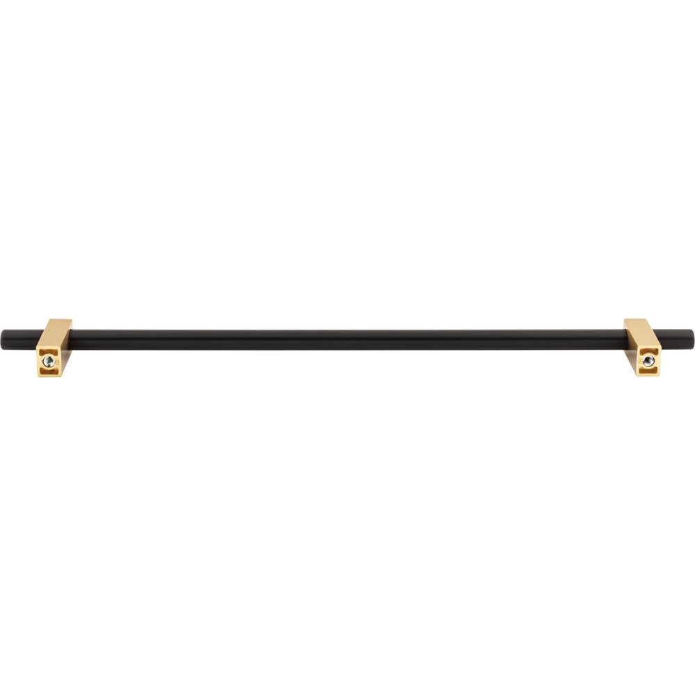 305 mm Center-to-Center Brushed Gold Larkin Cabinet Bar Pull