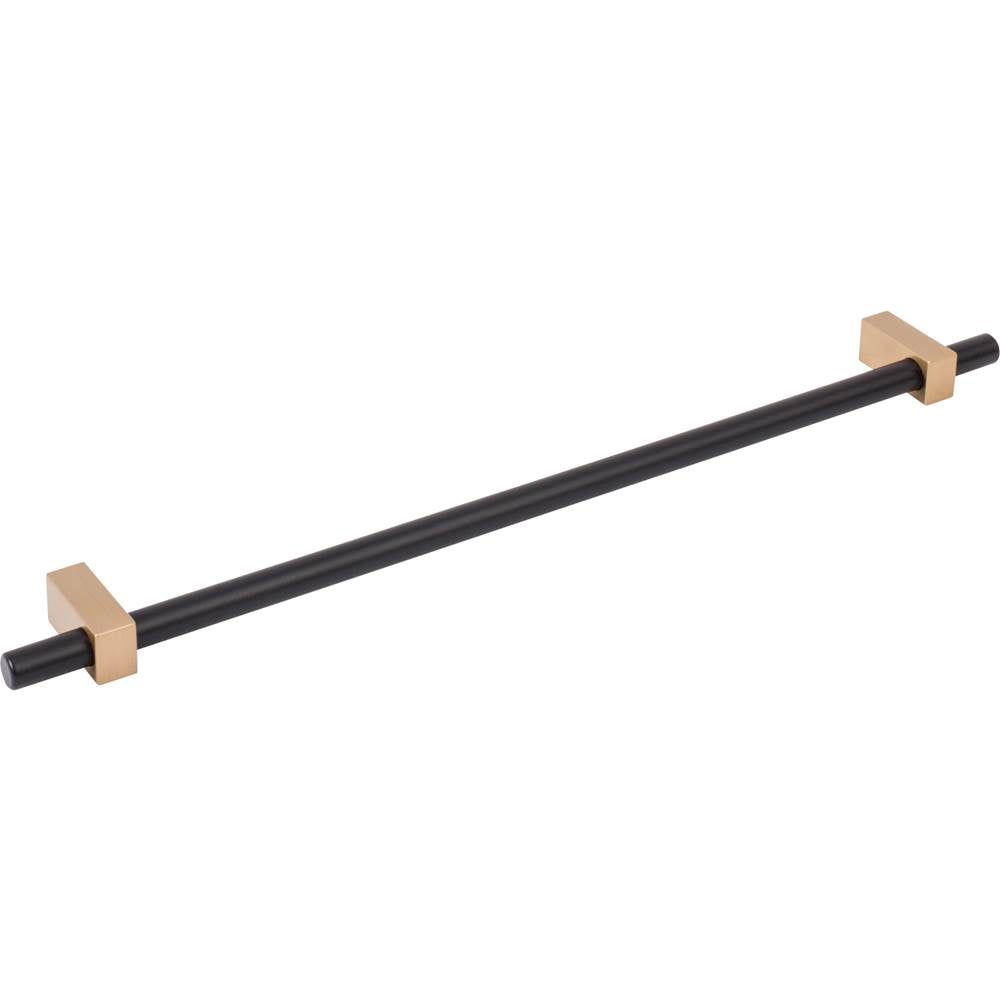 305 mm Center-to-Center Brushed Gold Larkin Cabinet Bar Pull
