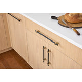 305 mm Center-to-Center Brushed Gold Larkin Cabinet Bar Pull