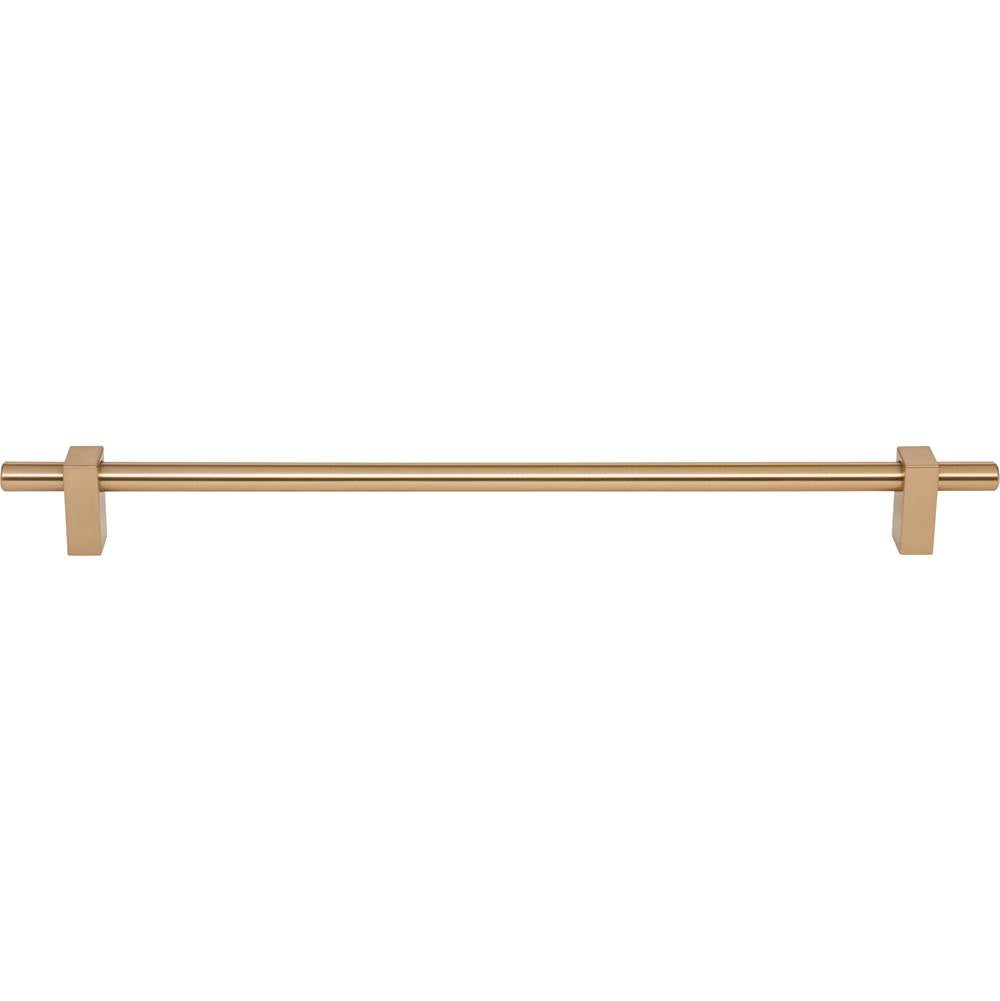 305 mm Center-to-Center Brushed Gold Larkin Cabinet Bar Pull